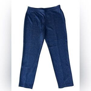 ST. JOHN Boutique Navy and Gold Knit Pants Size 10 New